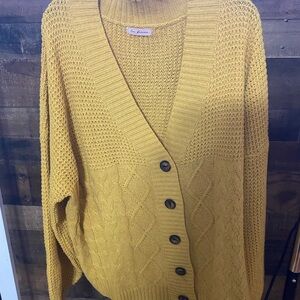 Ces Femme Golden Knit Cardigan
